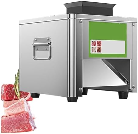 850W Electric Commercial Meat Cutter Machine - 330 lbs/h Meat Slicer for Kitchen, Shredding & Dicing with 2.5/3.5/5/7/10/15/21mm Blades - Heavy Duty Meat Cutting Equipment