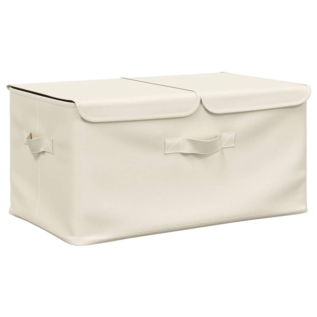 Cesto Portaoggetti in Tessuto Oxford con Coperchio, Contenitore Pieghevole a Doppio Scomparto con Manici, Grande Organizer Pieghevole per Camera da Letto, Soggiorno e Armadio (2 PCS)