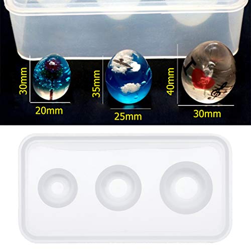 Silikonform für Eier, Epoxidharz, Basteln für Halskette, Armband, Schmuckherstellung, DIY, Schmuckherstellung, Kuchendekoration, Heimdekoration, handgefertigte Schokoladen-Fondant-Werkzeuge Cover