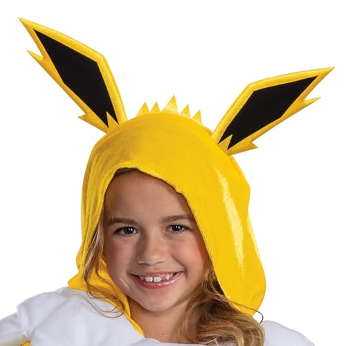 Disguise Pokemon Jolteon Costume Dress for Girls, Official Pokemon Outfit with Hooded Dress, Child Size (10-12) by Disguise - Image 2