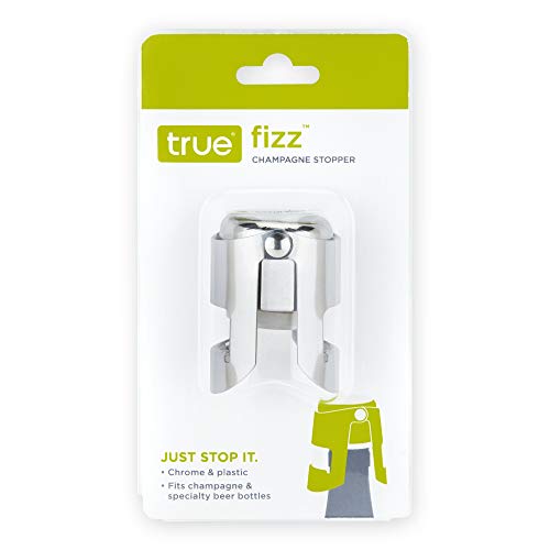 True Fizz: Chrome, Sparkline Wine Keeper, Sealer, Prosecco Stopper, Champagne Lovers Gifts, Set Of 1, Silver #TOP4