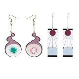 2 Pairs Anime Cosplay Acrylic Drop Earrings Toilet Bound Hanako Kun Acrylic Drop Earrings for Teens