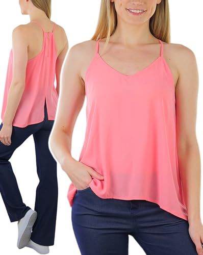 ToBeInStyle Women's Spaghetti Strap Fashion Cami Tops Blouses