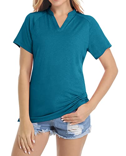 KEFITEVD Damen Golf Tshirts Schnelltrocknend Polo Shirts Kurzarm Poloshirt...