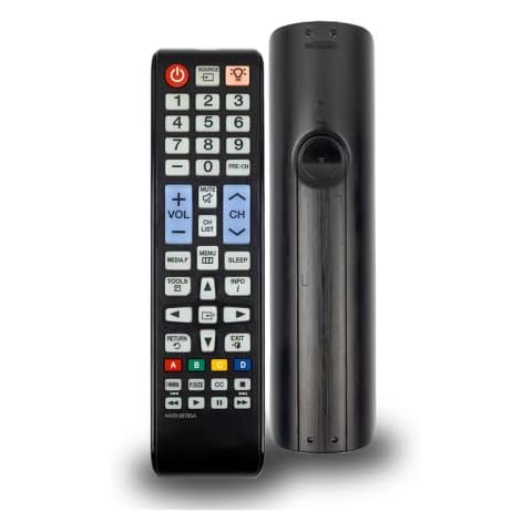 Aurabeam TV Remote Control for/fit Samsung AA59-00785A for PN43F4500 PN43F4500AF PN43F4500AFXZA PN43F4550 PN43F4550AF PN43F4550AFXZA pn51 PN51F4500 PN51F4500AF PN51F4500AFXZA PN51F4550 (AA5900785A) Cover