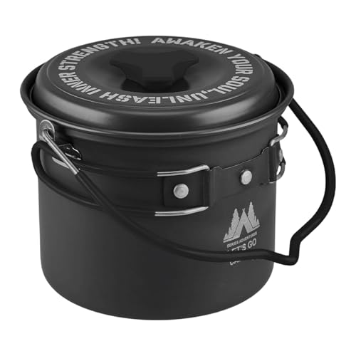 Outdoor Camping Kettle - Compact Tea Kettle for Stove Top,Foldable Handle Stove Coffee Pot Heats Evenly Camping Kettle Cookware