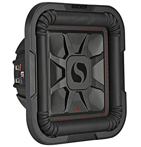 Image of KICKER 46L7T102 L7T L7-Thin 10-Inch (25cm) Subwoofer, Dual Voice Coil, 2-Ohm, 500 Watt