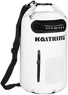 KastKing Dry Bag, with Zippered Compartment and Grab Handle, 30L White