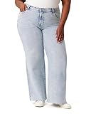 kensie Jeans for Women The Kaya High-Rise Wide Leg Raw Hem 32-Inch Inseam, Lismore, 10