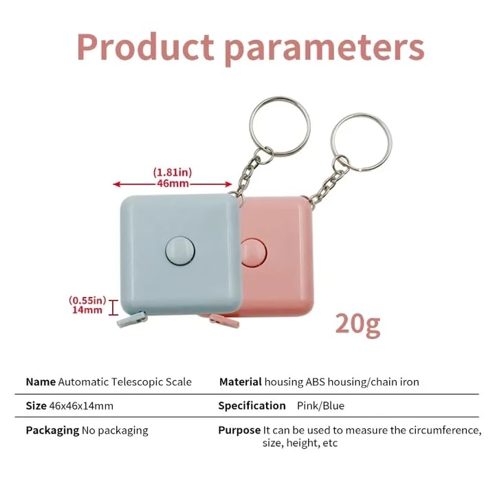 Image of Indiana 2 pcs Mini Tape Measure 150 cm /60 inches,Perfect Body Tape Measure and Waist Tape Measure