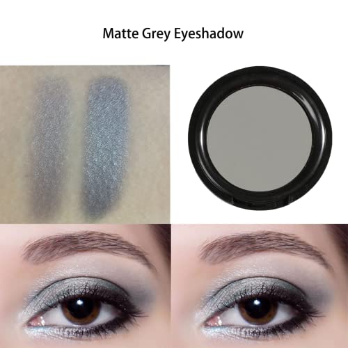 Single Matte Eyeshadow,Pressed Fine Powder Eyeshadow,High Pigment Longwear Single Black Eye Make up for Day&Night - Image 2