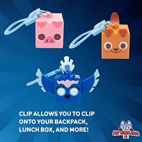 Pet Simulator X - Mystery Pet Minifigure Toys With Collector Clip - Blind Bags 3 Pack And Chance Of Dlc Code - Surprise Collectable #TOP4