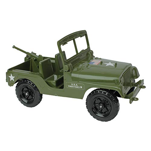 TimMee Recon Patrol M38 Military 4x4 - Olive Green Action Figure Size - Made in USA