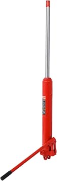 8 Ton Hydraulic Long Ram Jack with Single Piston Pump and Clevis Base, Engine Hoist Cylinder Hydraulic Ram Cylinder for Engine Lift Hoists, Hydraulic Garage/Shop Cranes, Mechanical, Farm