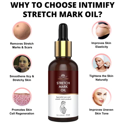 Image of INTIMIFY Stretch Mark Removal Oil For Women 30 ml (Pack of 1)