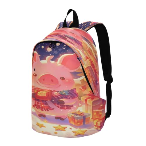 Sac à dos ordinateur cochon rose contre le mal de dos - 2