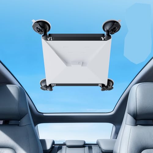 Starlink Mini Mount, Starlink Mini Suction Cup Mount for Car Windows & Sunroofs, Secure Mounting Kit with 2 Spare Cups & Anti-Slip Pad,All-Weather Stability for RVs, Trucks & Boats(Black)