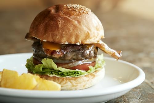 [食事券]まるでステーキ!!手切り、手捏ねのパティが美味しい。本格グルメバーガー(お食事券/1人分) [A-9301]