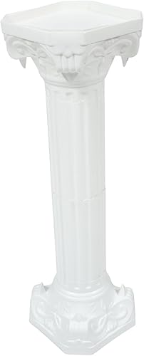 DOITOOL Soporte para plantas de pilar romano, estatua de columna de plástico, columna romana, columna de boda, soporte para maceta, estante para