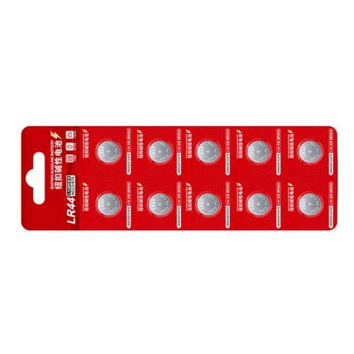 Qsvbeeqj 10/20 pilas alcalinas LR44 de botón de 1,5 V de larga duración AG13 A76 para relojes electrónicos de juguete