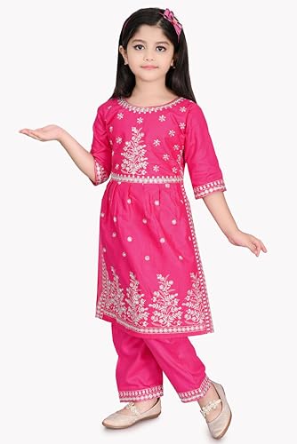 Image of NFashion Girls Printed design Rayon Anarkali Salwar Suit Set for girls