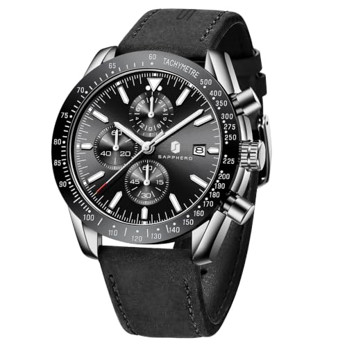BENYAR Watches for Men Analog Quartz Chronograph Stainless Steel Waterproof Men's Wrist Watches Business Work Sport Casual Classic Dress Watch Elegant Gifts for Men by BENYAR - Used condition - US$36.93