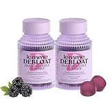 Lemme Debloat - Digestive & Gut Health Gummies with 2 Clinically Studied Probiotics & Prebiotic, Vegetarian, Gluten Free, Non GMO, BlackBerry Flavor (60 Count) (Pack of 2)