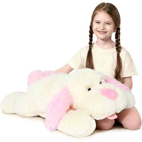 MorisMos Large Dog Stuffed Animal, 31 Inch Stuffed Dog Plush for Kids