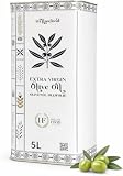 Hellas Food - Huile d’Olive 5L Extra Vierge - Pressée à Froid - Mélange Premium du Péloponnèse - Arôme Fruité - Riche en Antioxydants - Idéale pour Cuisine & Salades
