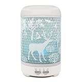 👍Exquisit Metall Design -- Unsere Ultraschall Vernebler äußere abdeckung besteht aus Metall und der Wassertank besteht aus hochwertigem ABS und PP Material.Das ist stärker, ungiftig und sicher für Babys.