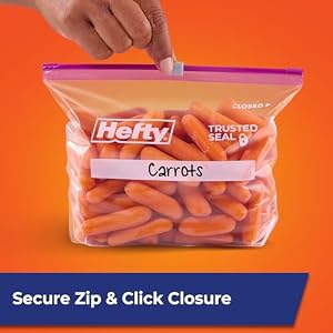 Hefty Slider Storage Bags, Quart Size, 78 Count — photo 3 of 6