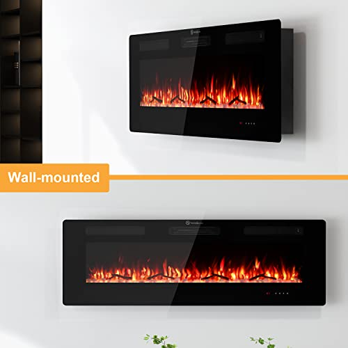 Wall Mount Bracket Only For Cloud Mountain 50"/60" Fireplace, Dry Wall Flat Screen Fireplace Easy Install Bracket (50''/60'') #TOP6