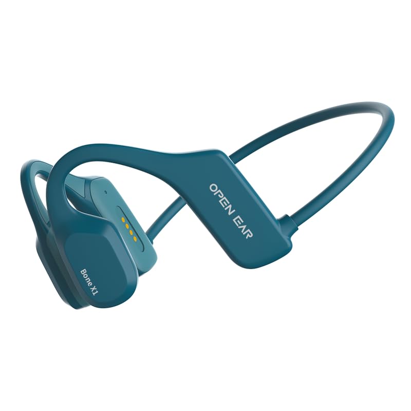 Casque à conduction osseuse Open Ear X1 Bleu pour courir en sécurité