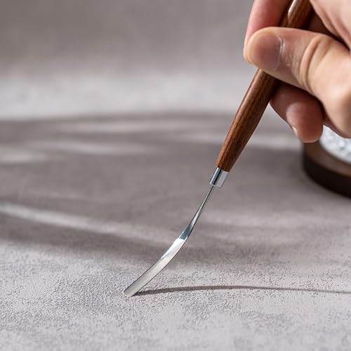 Palette Knife Painting Spatula for Oil, Acrylic Paint, Metal Painting Knife Mixing for Art, Palette Scraper for Creative Painting,Color Mixing, Smearing.1Pc