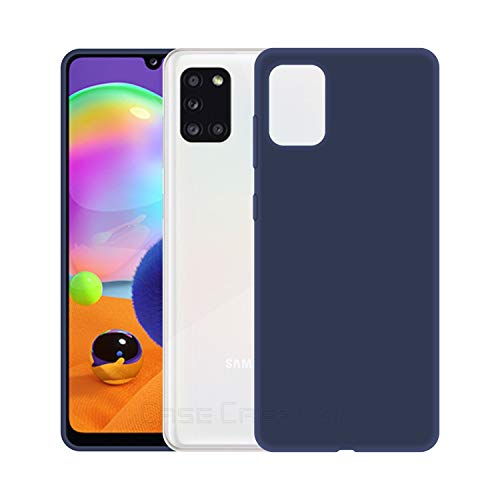 Image of Case Creation Luxurious OG Series for Samsung Galaxy A31 Case Cover,Anti-Dirty Slim Case Frosted Matte Cute Candy TPU Raised Bezel (Splash of Color) Back Cover for Samsung A31 -Navy Electric Blue