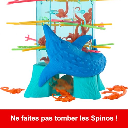 Mattel Games Jurassic World : Renaissance SOS Ouistiti jeu pour les enfants et la famille avec tour océanique et figurines de spinosaures inspirées du film JFW44 - vue 5