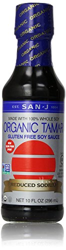 SAN-J -TAMARI-REDUCED SODIUM [Gluten Free] (Organic) 10OZ[1PACK] by San-J