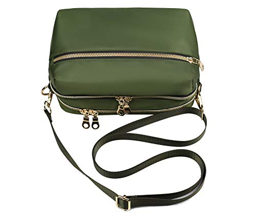 Functional Multi Pocket Crossbody Bag for Women Stylish Ladies Shoulder Messenger Bags Purse