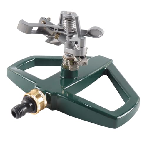 Gorise Le Jet D'eau Pulsé Haute Performance Est Fabriqué En Alliage De Zinc Et L'angle De Pulvérisation Est Réglable De 20 À 360°. Arroseur De Pelouse Avec Base En Métal