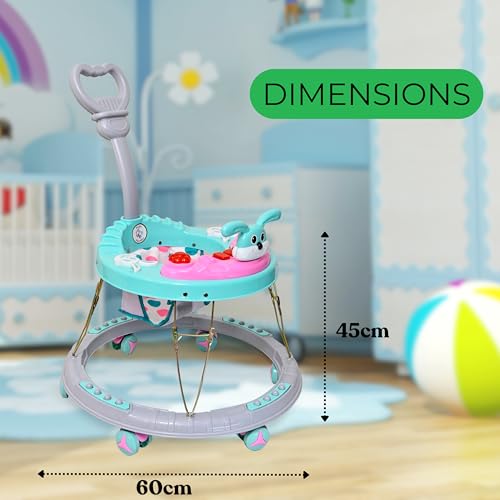 Image of AVANI METROBUZZ Baby Walker with Musical Lights, Push Handle, Interactive Tray for 6 to 18 Months Baby