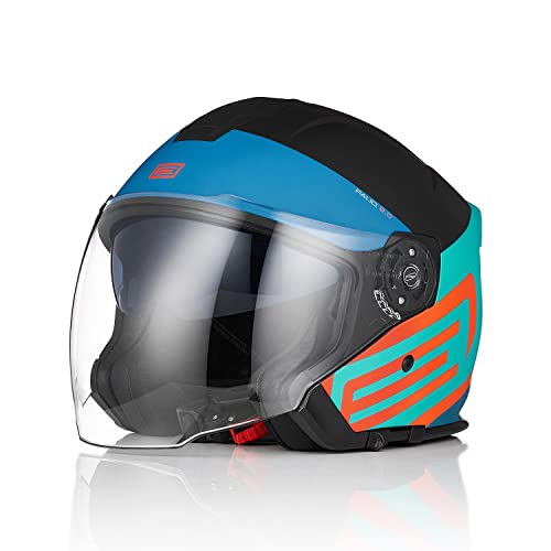 Origine Casco Moto Jet Casco Moto Abierto Scooter Para Hombre Adultos Con Doble Visera Homologado Ece 22-06 Origine Casco Moto Jet Casco Moto Abierto Scooter Para Hombre Adultos Con Doble Visera Homologado Ece 22-06