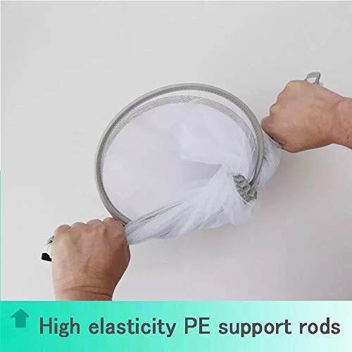 Pram Net, Universal Insect Mosquito Net for Pushchair Buggy Prams Buggy Carrycot with PE Support (White)