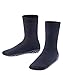 Produktbild FALKE Unisex Kinder Stoppersocken Catspads K Hp Baumwolle Wolle rutschhemmende Noppen 1 Paar, Blau Dark Marine 6170, 19/22 EU