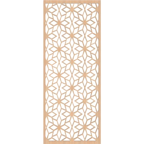 Image of Lake Decorative Pierced Fretwork Wood Wall Panels, 11 3 /8 inchW x 29 3 /8 inchH x 1 /4 inchT, Hickory