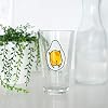 Seven20 OFFICIAL Gudetama The Lazy Egg Pint Glass | Features Gudetama's Back in a Cute Lazy Style | 16 Oz. Cup