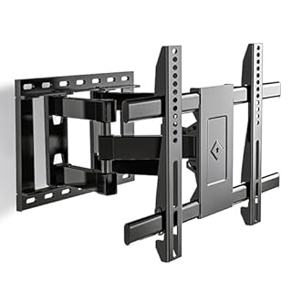 CUCKQUIC Staffa da Parete per TV, Supporto da Parete per TV Ad Angolo Girevole E Inclinabile, Staffa TV Estensibile Regolabile Universale 32~80 inch Six Arm