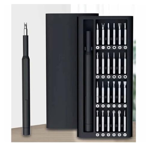 Image of 24 in 1 Mini Screwdriver Set with Case, Small Flathead Magnetic Screwdriver Kit for Electronics, PC, Watches, Glasses, Phones, Jewelry, Black