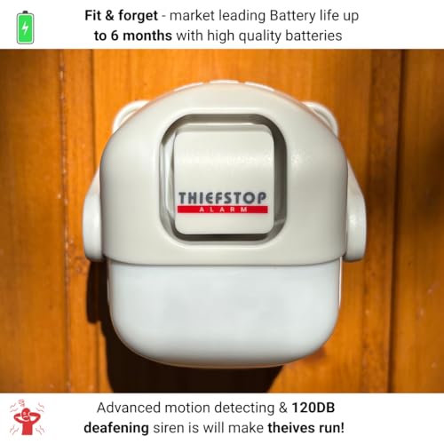Shed Alarm & Home Security Motion Sensor – 120 dB PIR Sensor, Battery-Powered Wireless Alarm for Shed, Garage, Workshop, Van security, tools & Outdoor Storage - Image 6