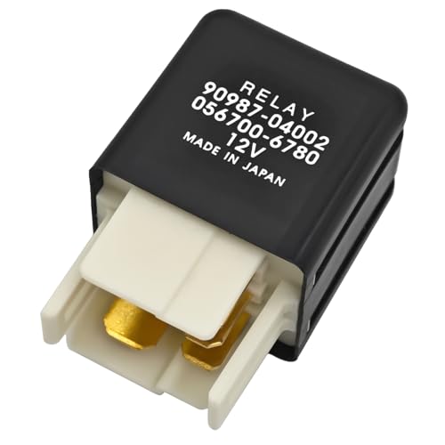 Relay 90987-04002 056700-6780, 5Pins 12VDC Automotive Power Relay - Easy Plug-in Installation Compatible for Toyota 4Runner Previa RAV4 Corolla Lexus GS300
