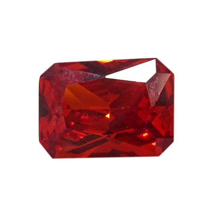 Zircon rouge naturel AAA+ taille coussin pour bague d'exception